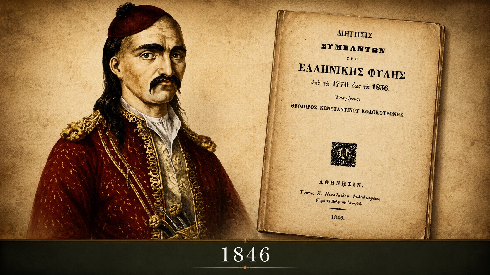 Εικόνα χρονολογίου: Εκδίδονται τα Απομνημονεύματα του Κολοκοτρώνη